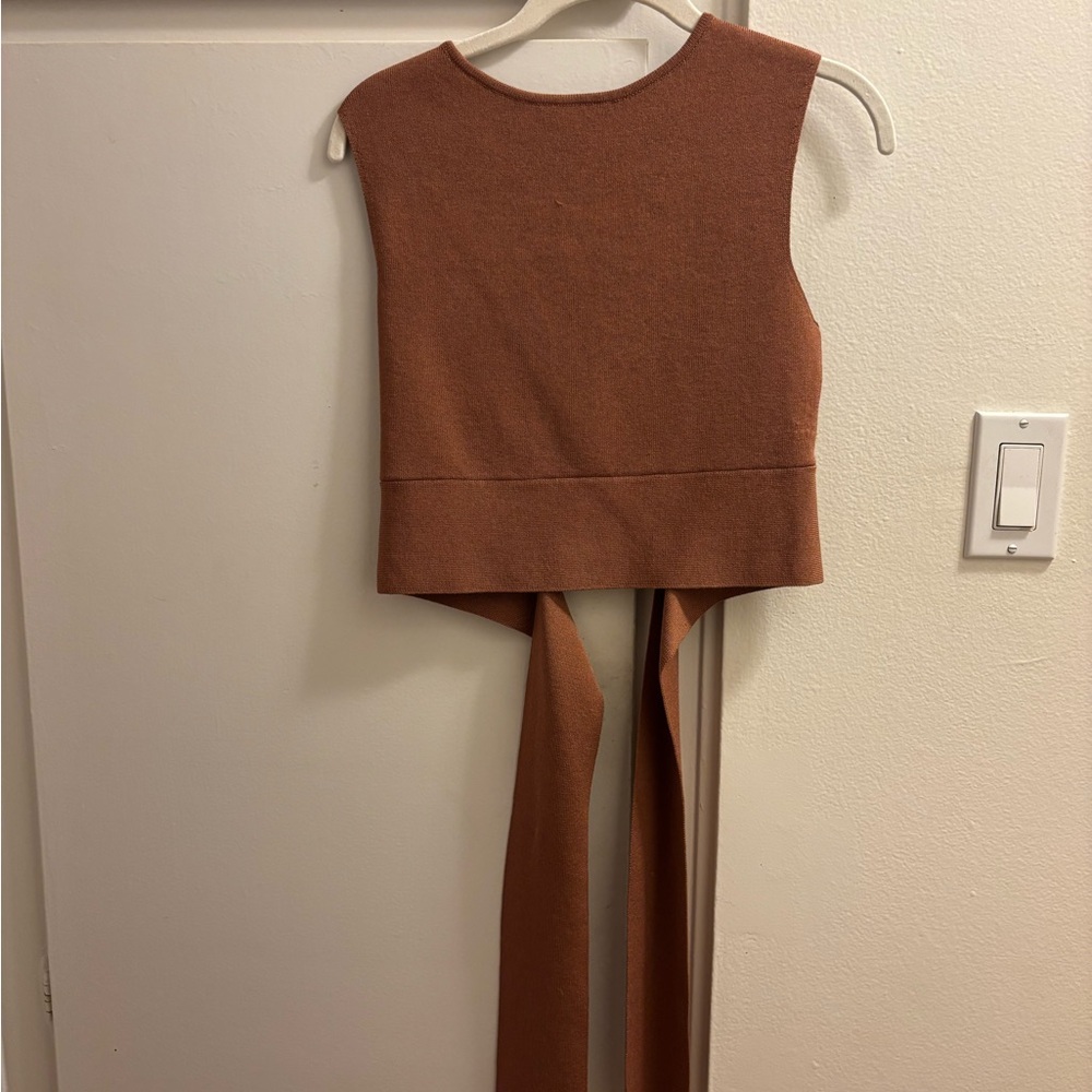 Wild Fable Brown Sleeveless Top